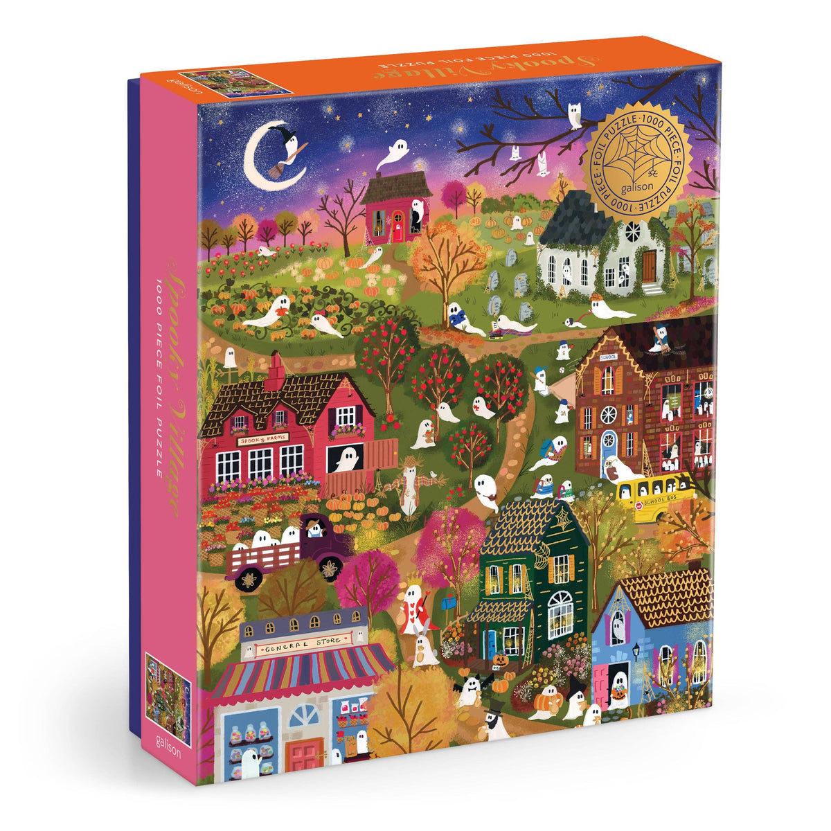 Joy Laforme Spooky Village 1000 Piece Foil Puzzle