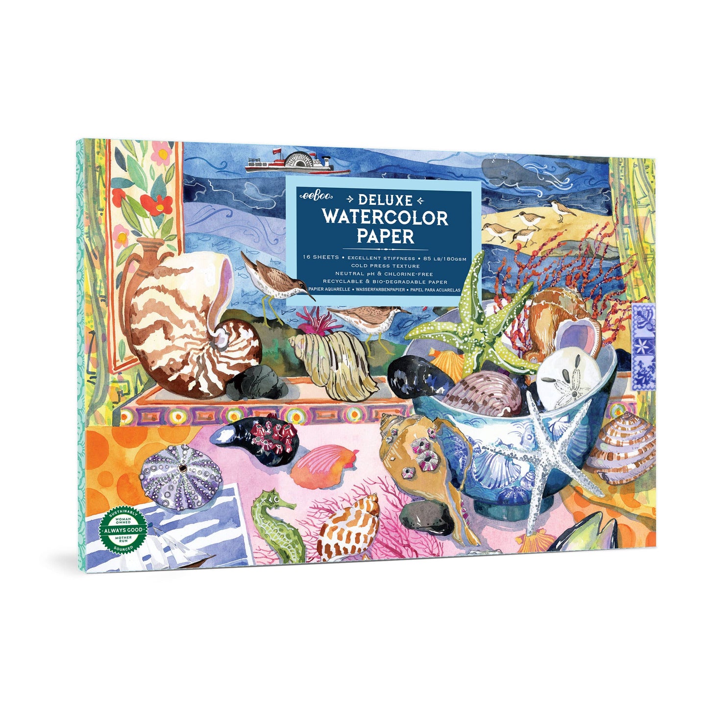 Seashells Watercolor Paper Pad