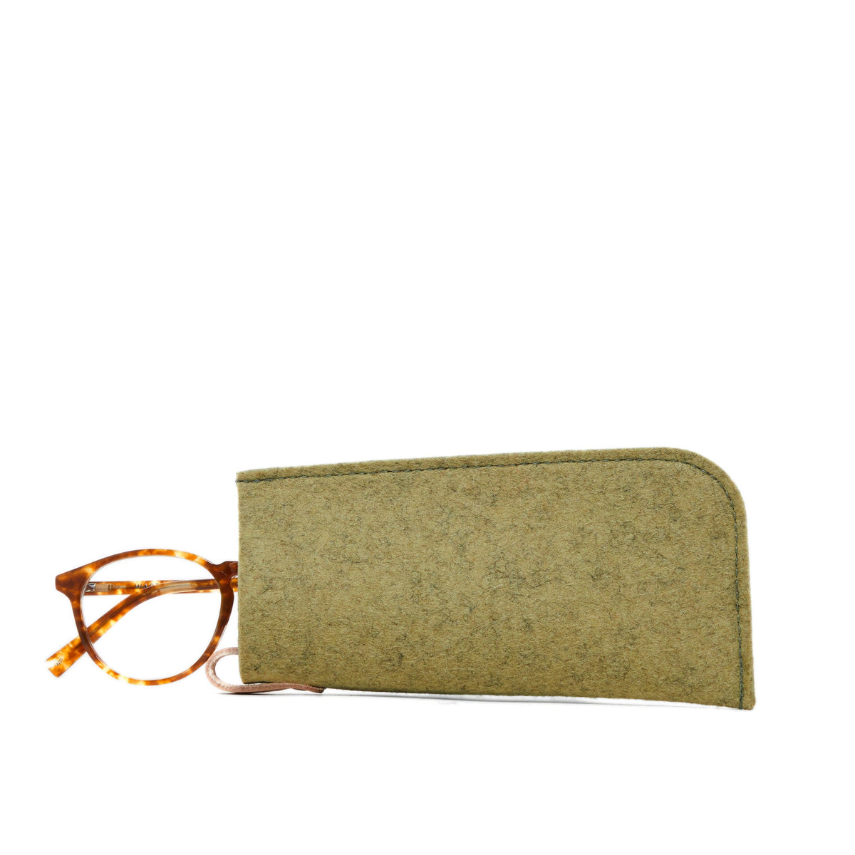 Merino Wool Felt Eyeglass Sleeve: Sage