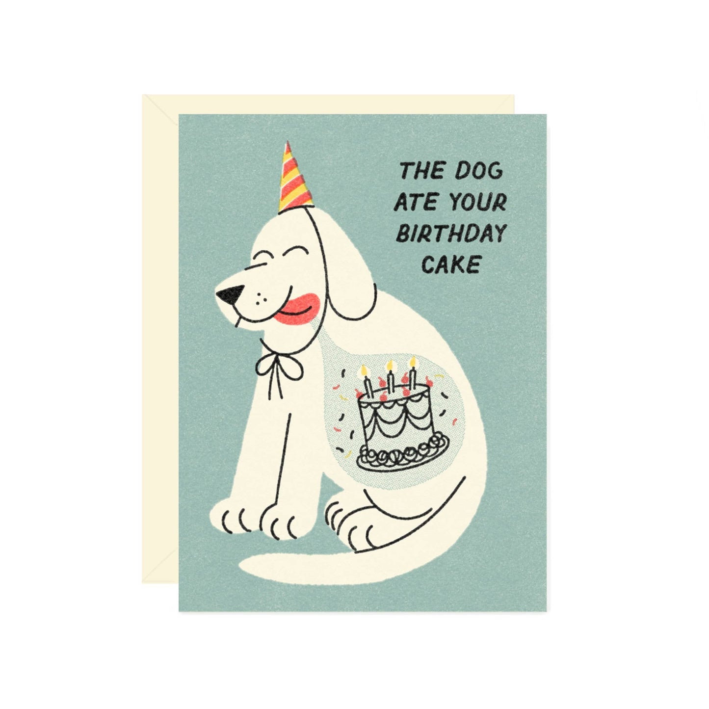 Dog Birthday Cake Card