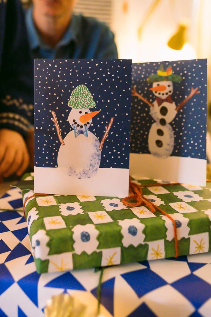 Make Your Own Christmas Cards' Snowman Set