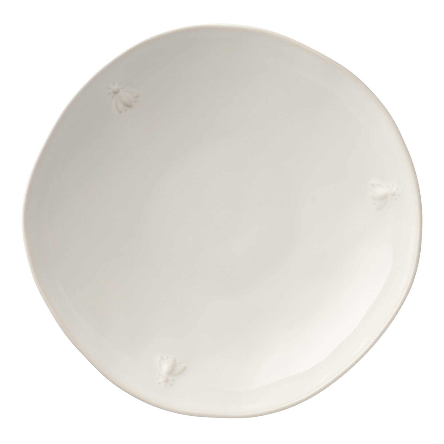 Bee Ceramic Pasta Plate Ecru