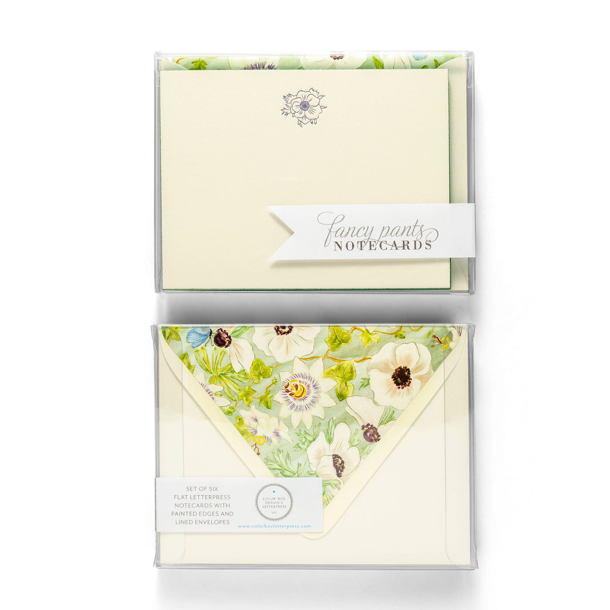 Anemone Flower | Fancy Pants Letterpress Flat Notecards