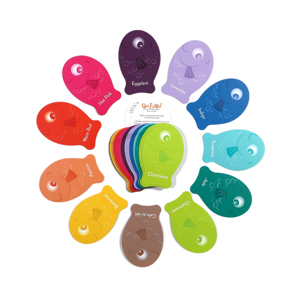 Color Go Fish Playing Cards - eeBoo