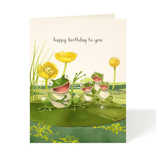 Frogcapella - Birthday Greeting Card