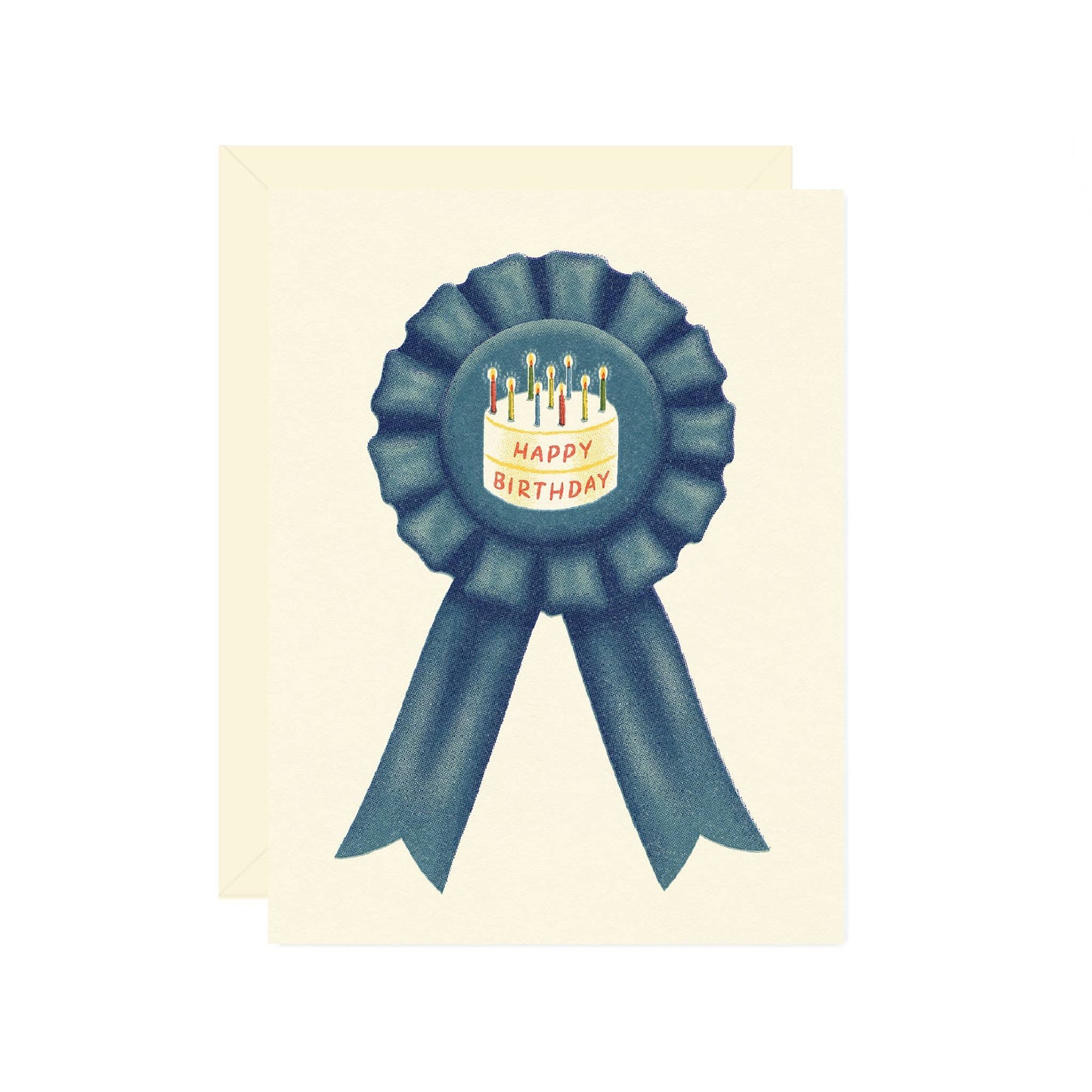 Blue Ribbon Birthday Card