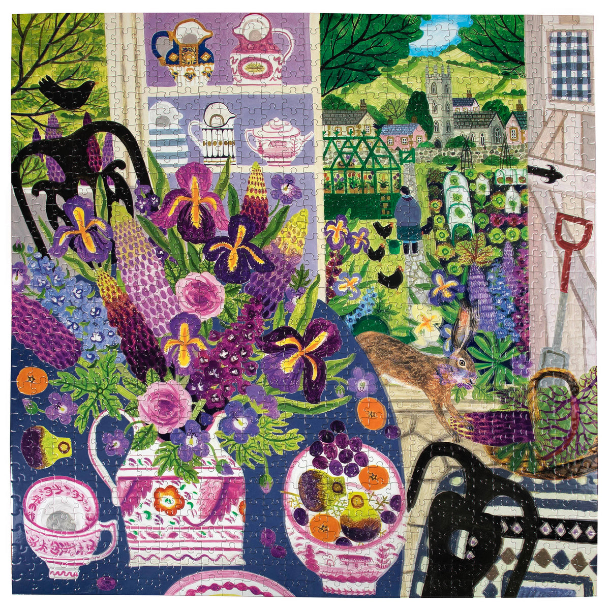 Lavender Kitchen 1000 Piece Square Puzzle - eeBoo