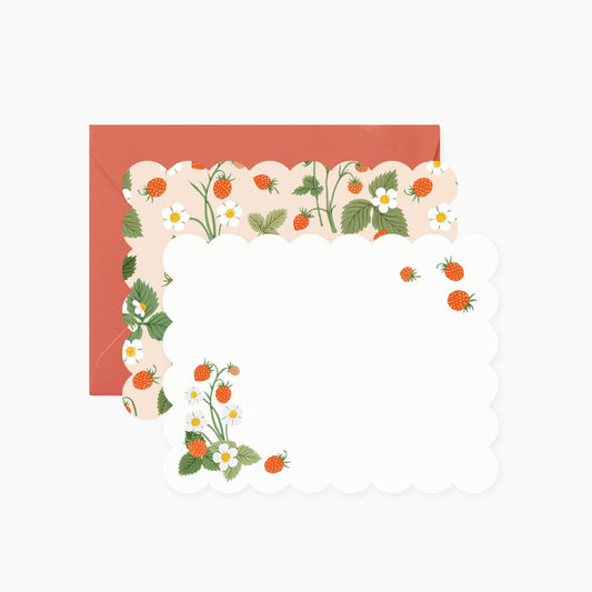 Wild Strawberries Notecards | Set Of 4