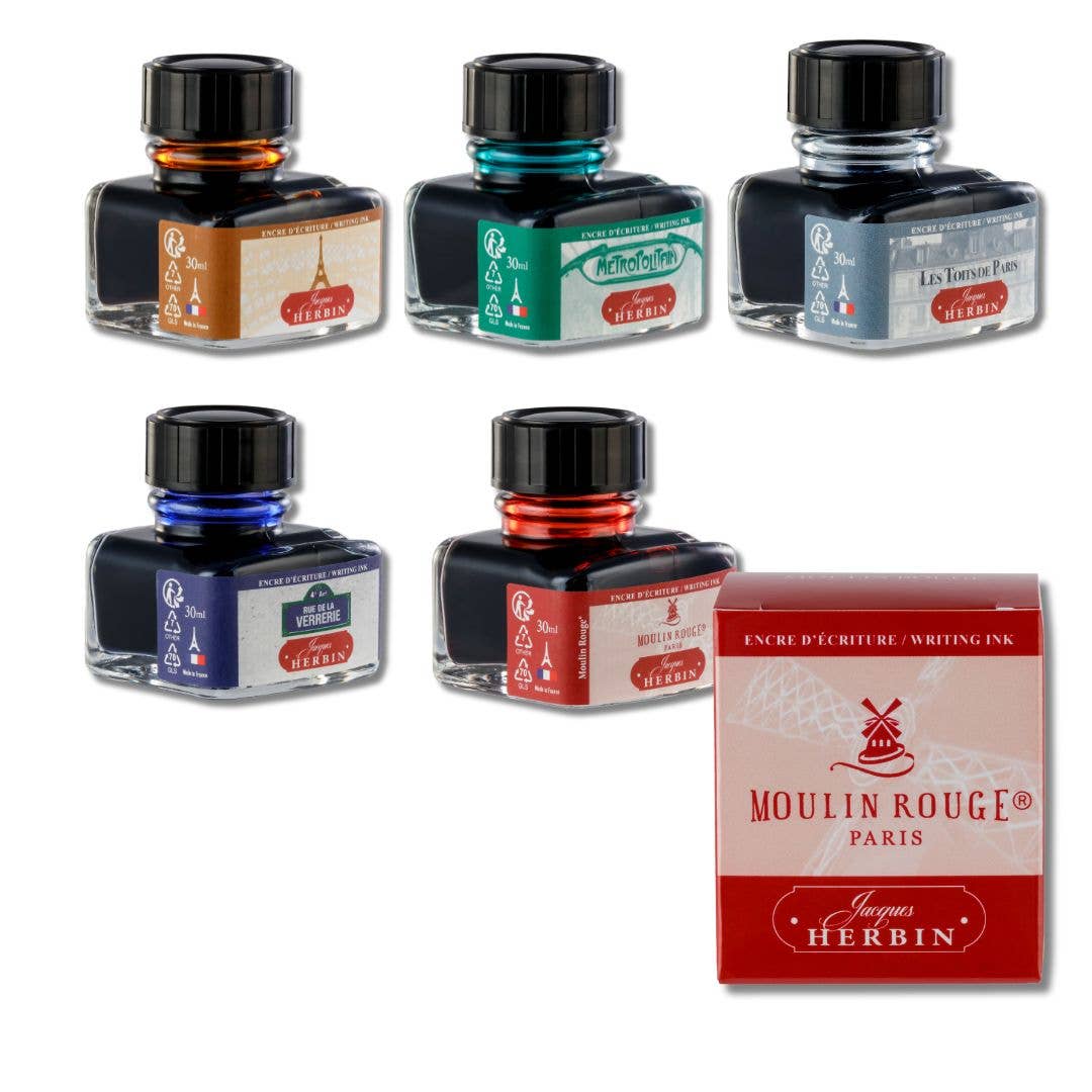 Jacques Herbin "Paris Collection" Fountain Pen Inks : Rue de la Verrerie Blue