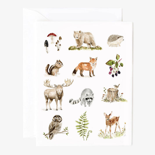 Woodland Notecard: Set of 8
