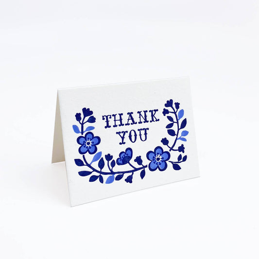 Mini card Blue Thank You