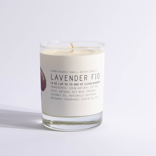 Lavender Fig - Large Glass Candle