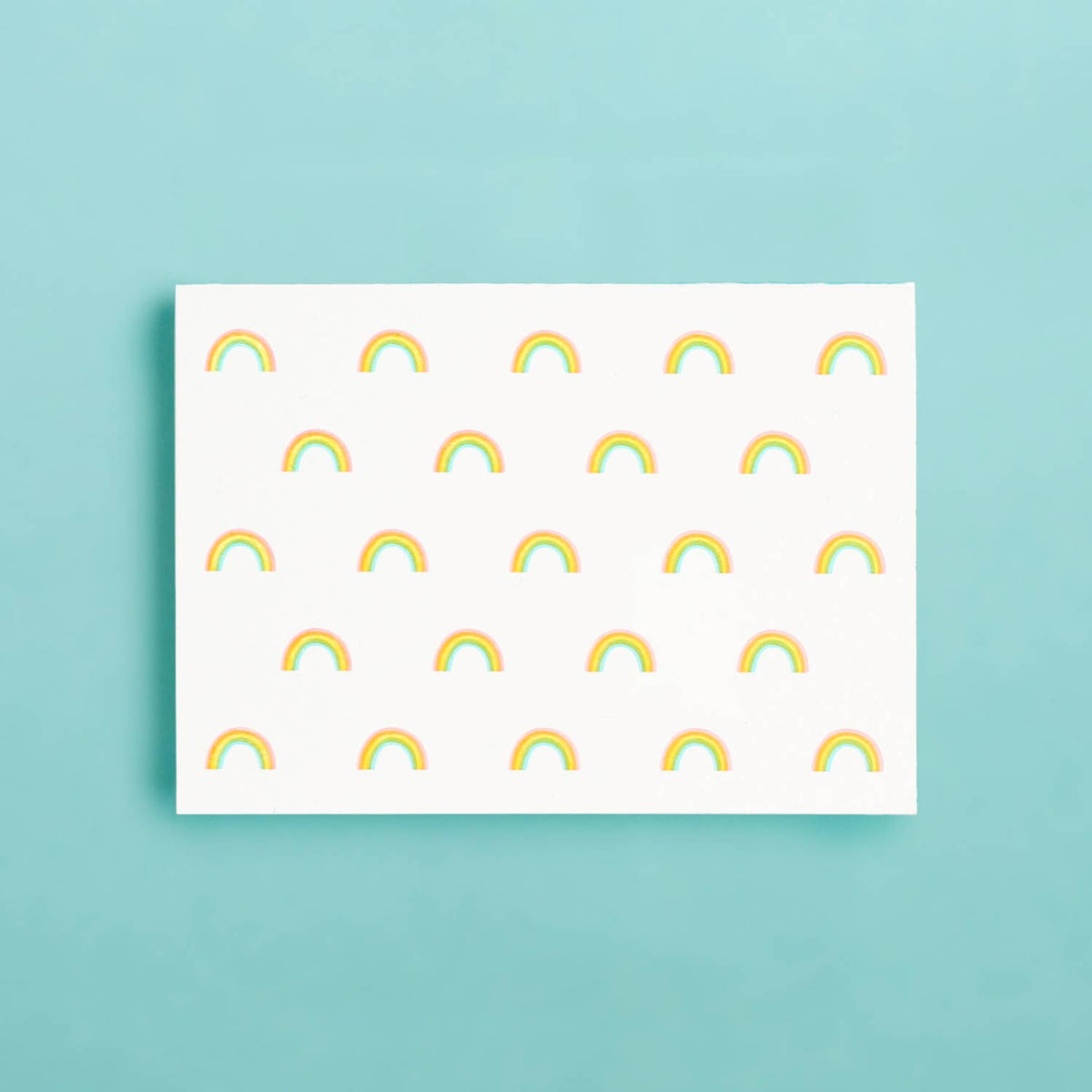 Rainbow Pattern Letterpress Card Box Set