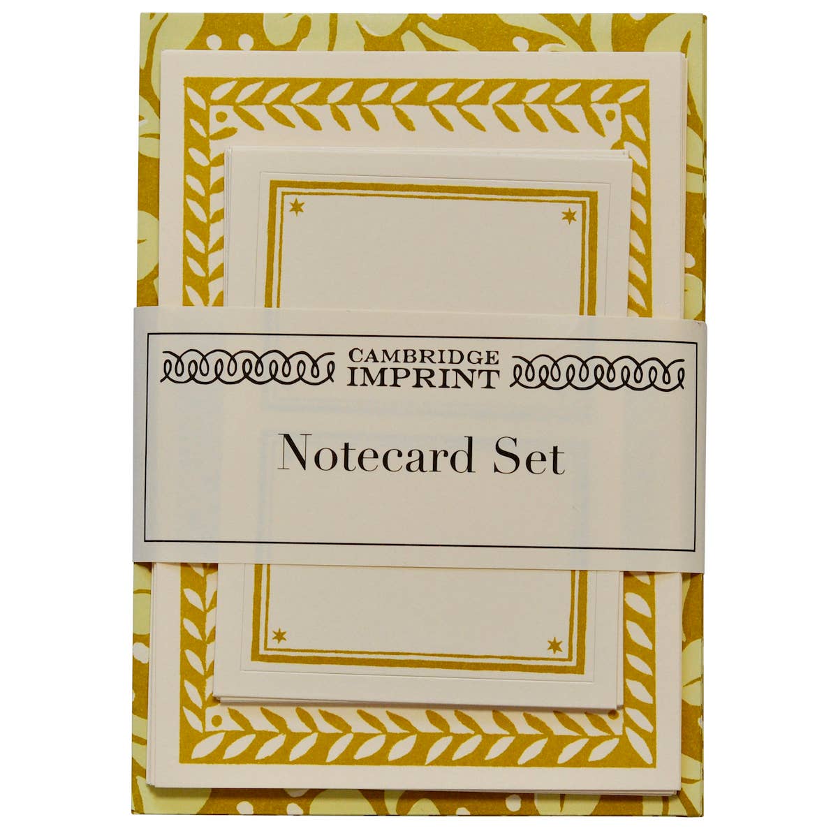 Set of Notecards and Envelopes Quercus Sap Green