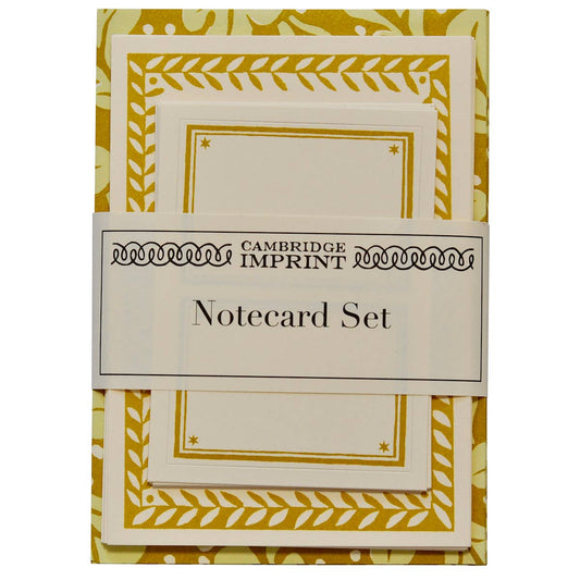 Set of Notecards and Envelopes Quercus Sap Green