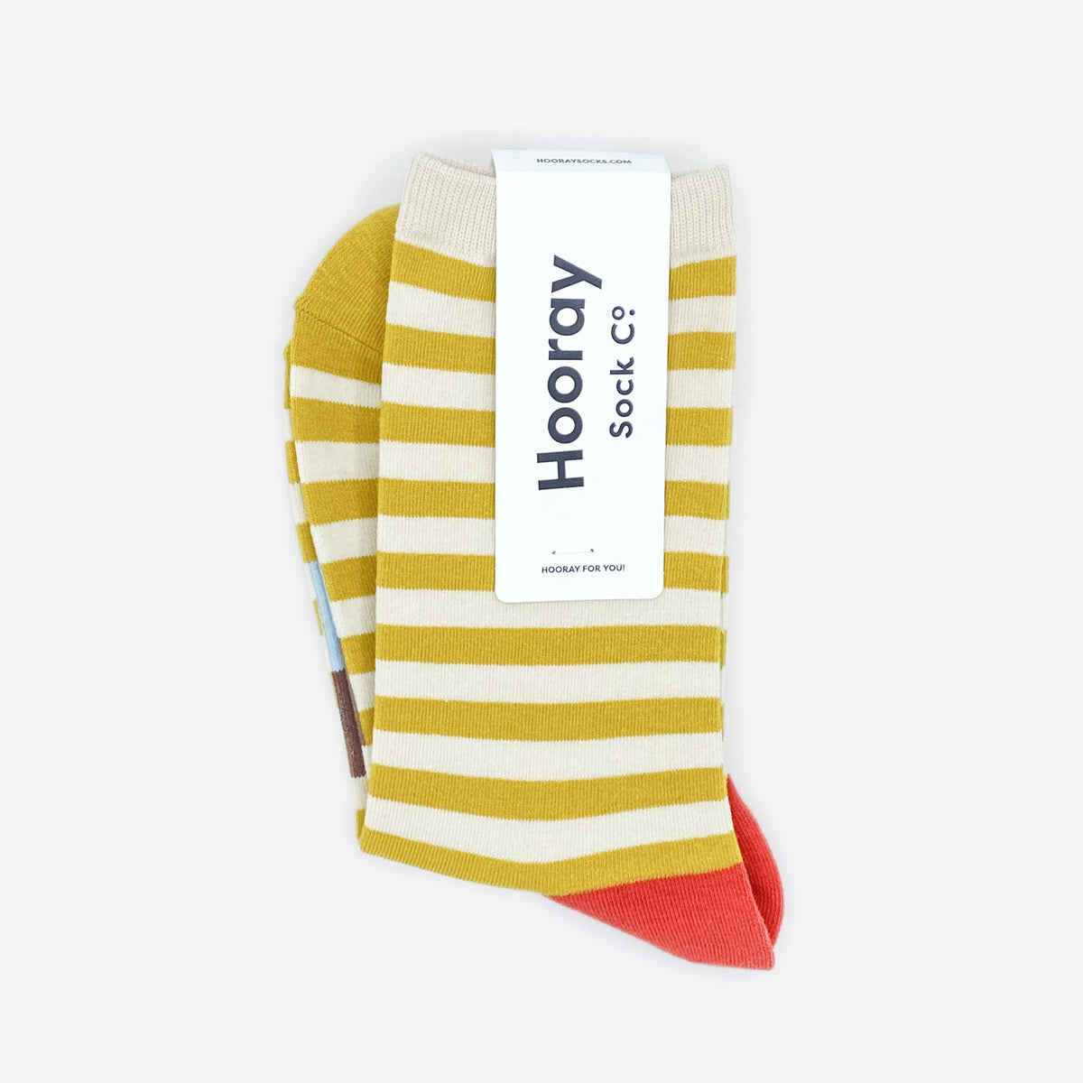 Eureka Striped Socks in Yellow, White, Red