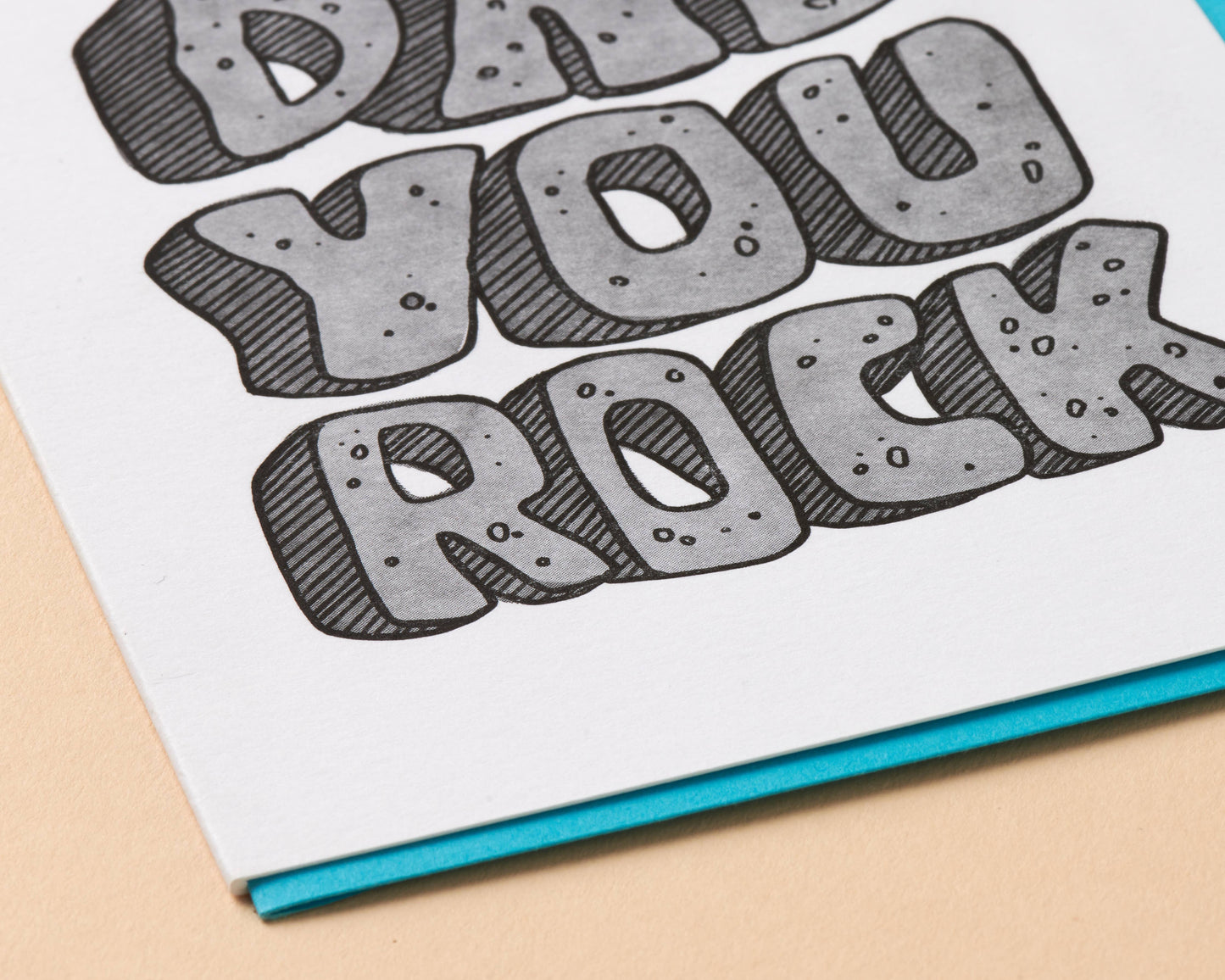Letterpress Father's Day Card—Dad You Rock