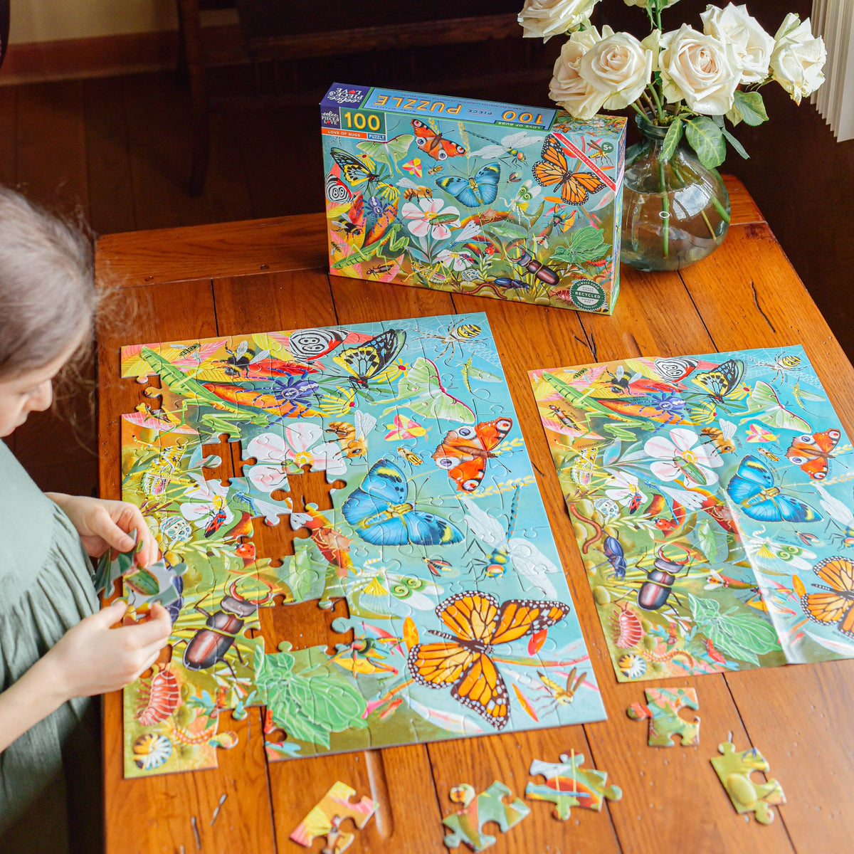 Love of Bugs 100 Piece Puzzle - eeBoo