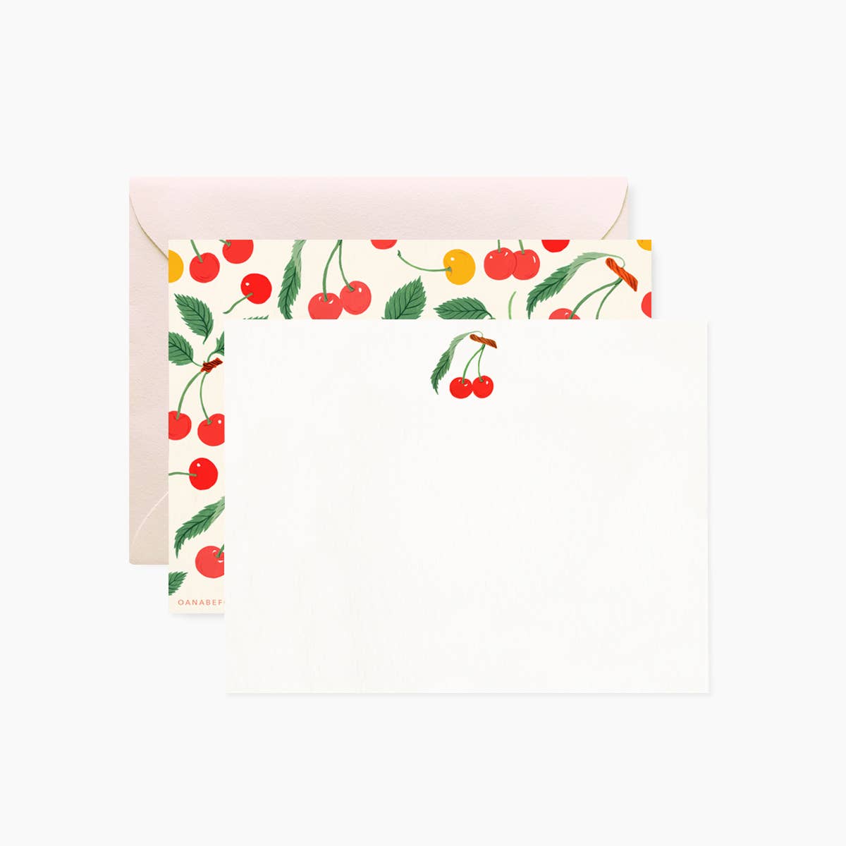 Cherry Notecards | Set Of 4
