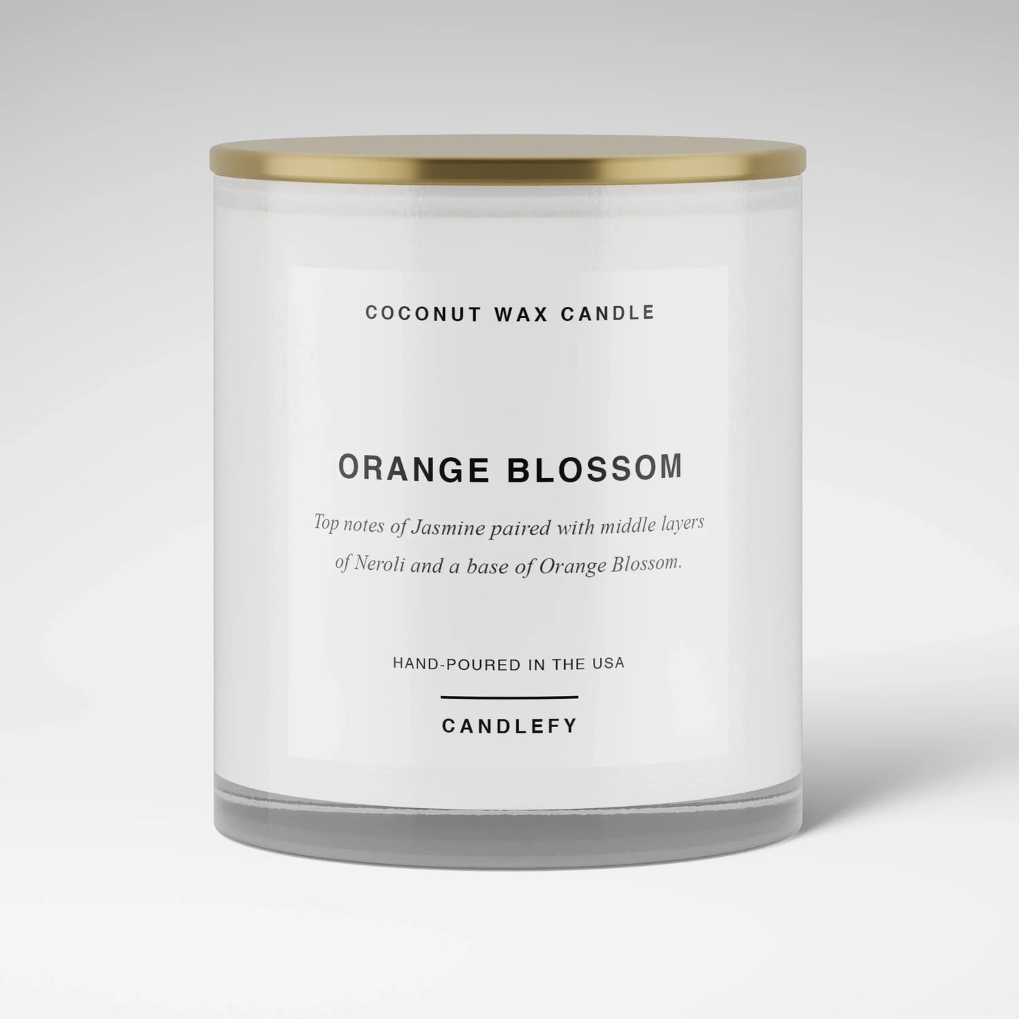 Orange Blossom Candle · White Tumbler · Coconut Wax · 10oz