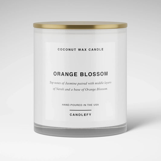 Orange Blossom Candle · White Tumbler · Coconut Wax · 10oz