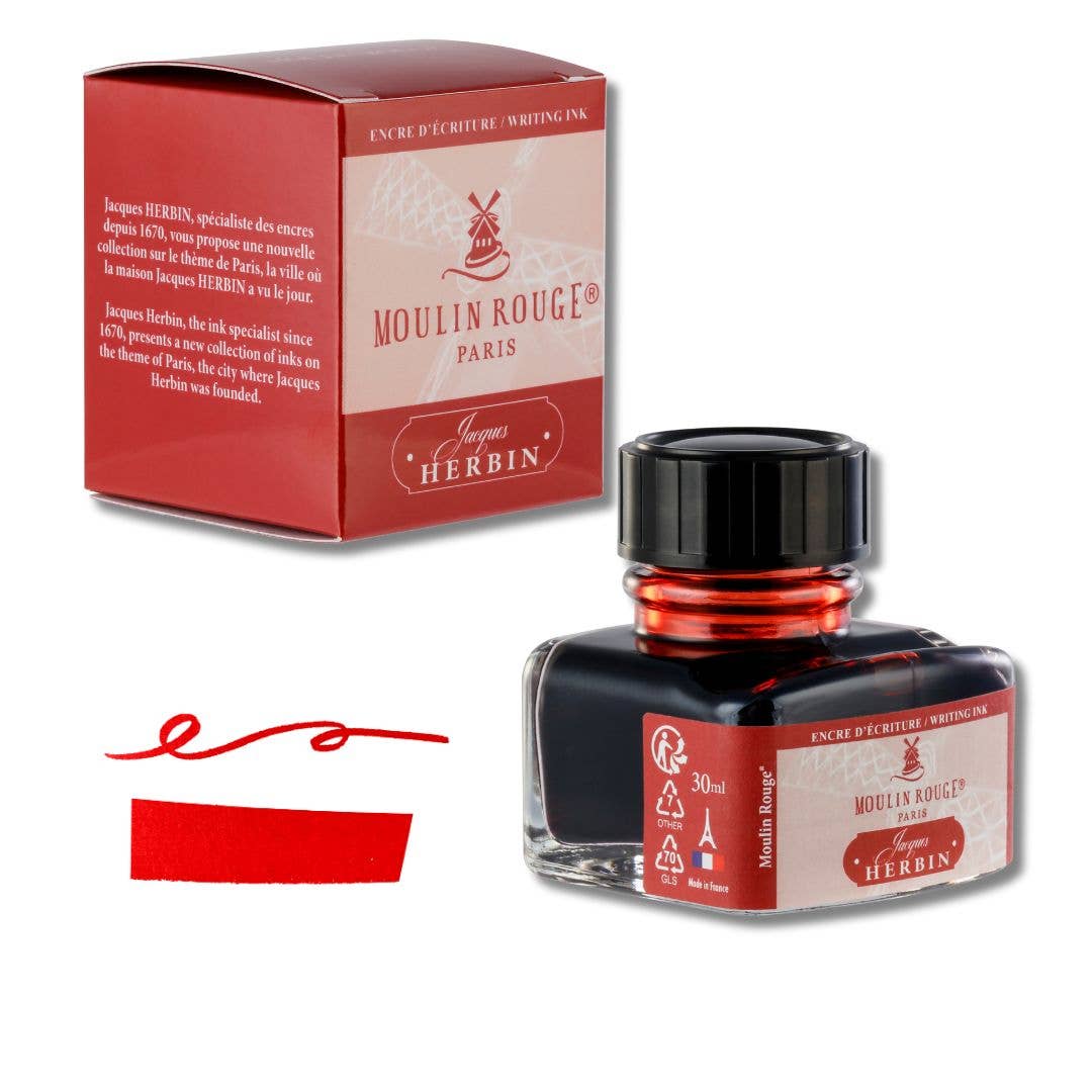 Jacques Herbin "Paris Collection" Fountain Pen Inks : Rue de la Verrerie Blue
