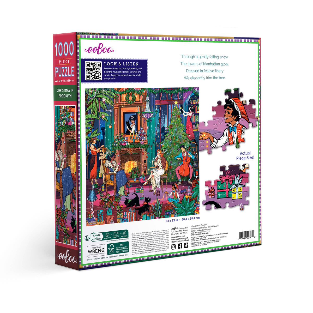 Christmas in Brooklyn 1000 Piece Puzzle