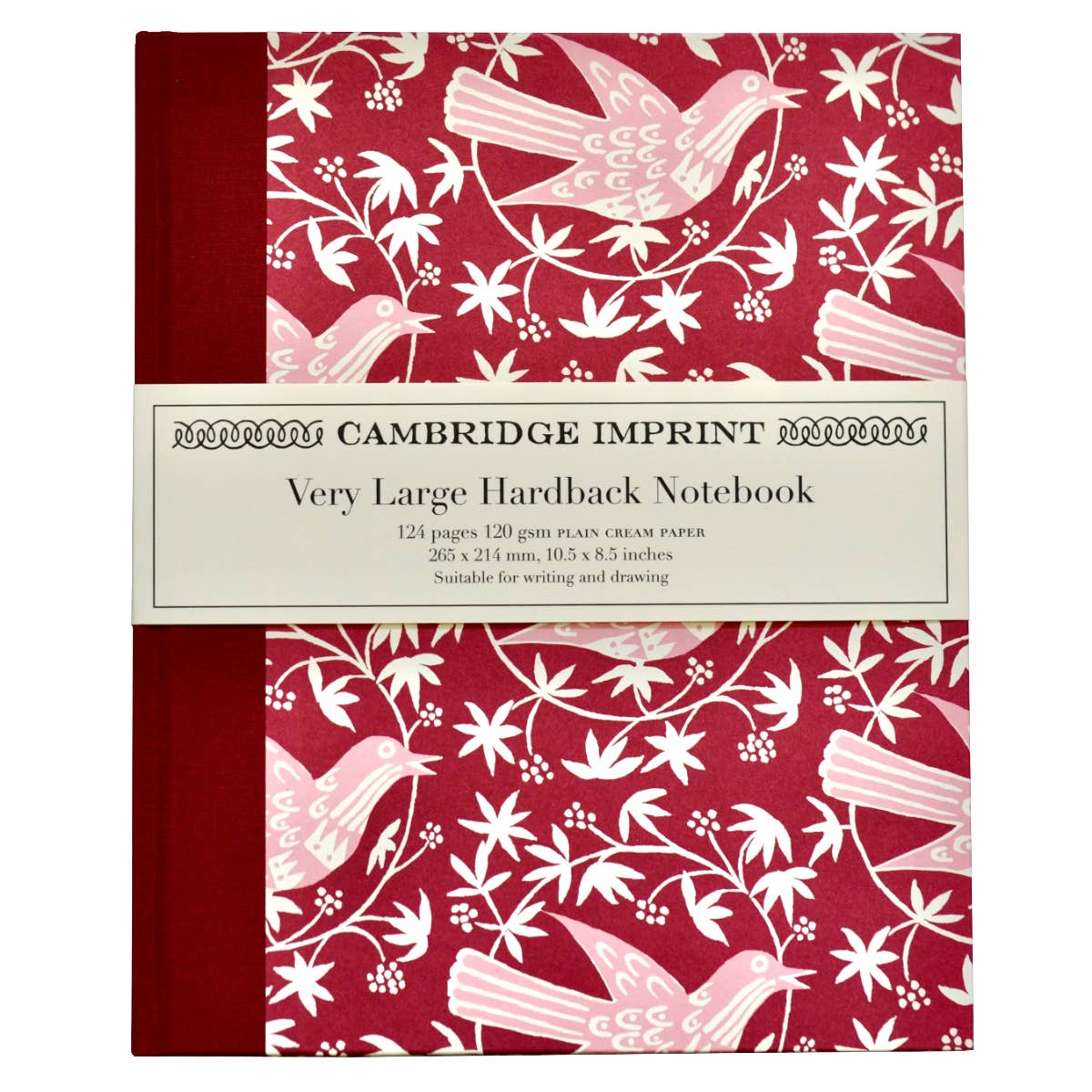Very Large Hardback Notebook Songbird Bramble