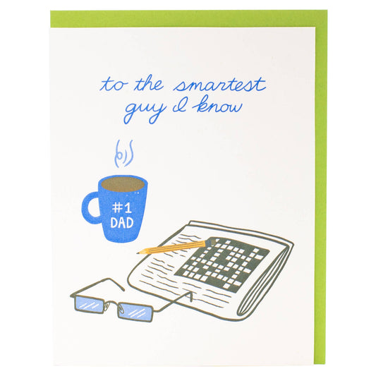 Morning Crossword Dad Card