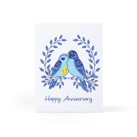 Anniversary Birds Greeting Card
