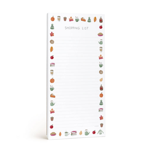 Crisp & Cozy Market Notepad | Fall Shopping List