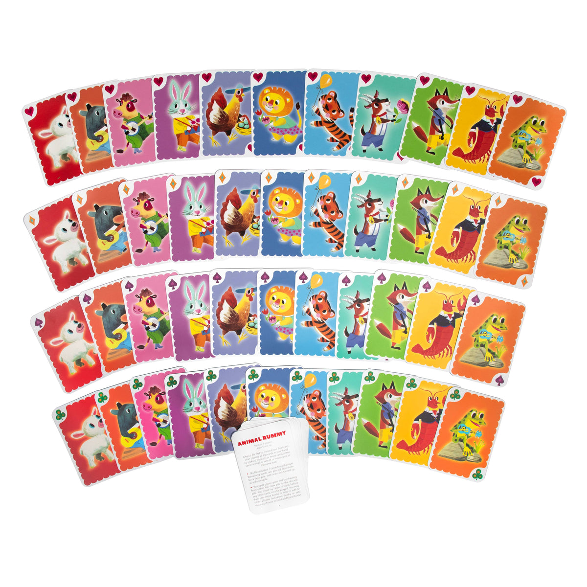 Animal Rummy Playing Cards - eeBoo