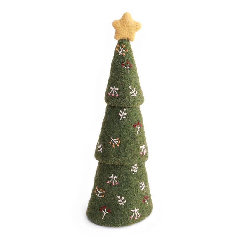 Christmas Tree w/Embroidery - 3-in-1 - Green