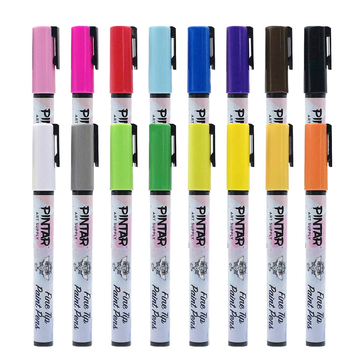 Pintar Acrylic Paint Pens - 1mm Fine Tip (Assorted Colors)