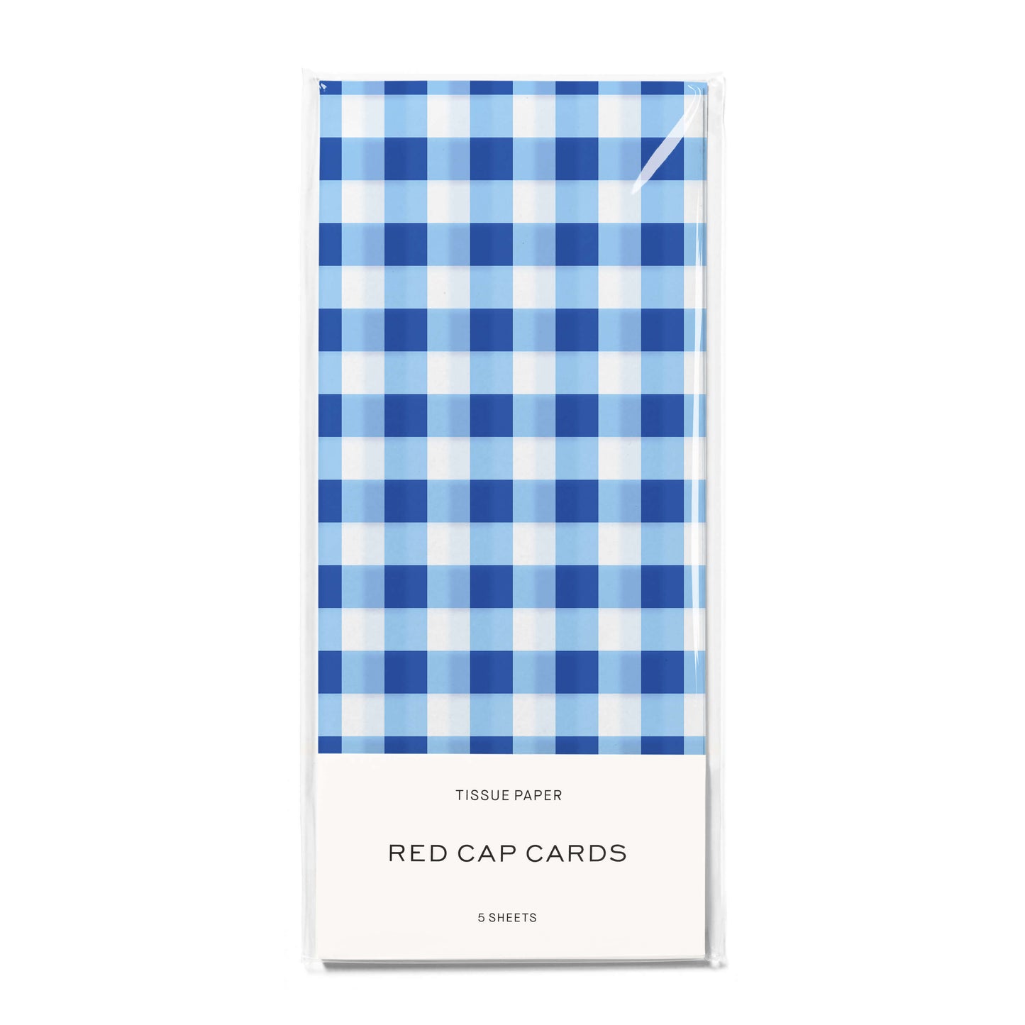Blue Gingham tissue paper