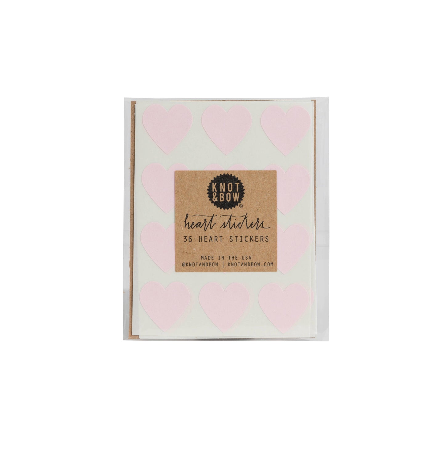 Pink Heart Stickers