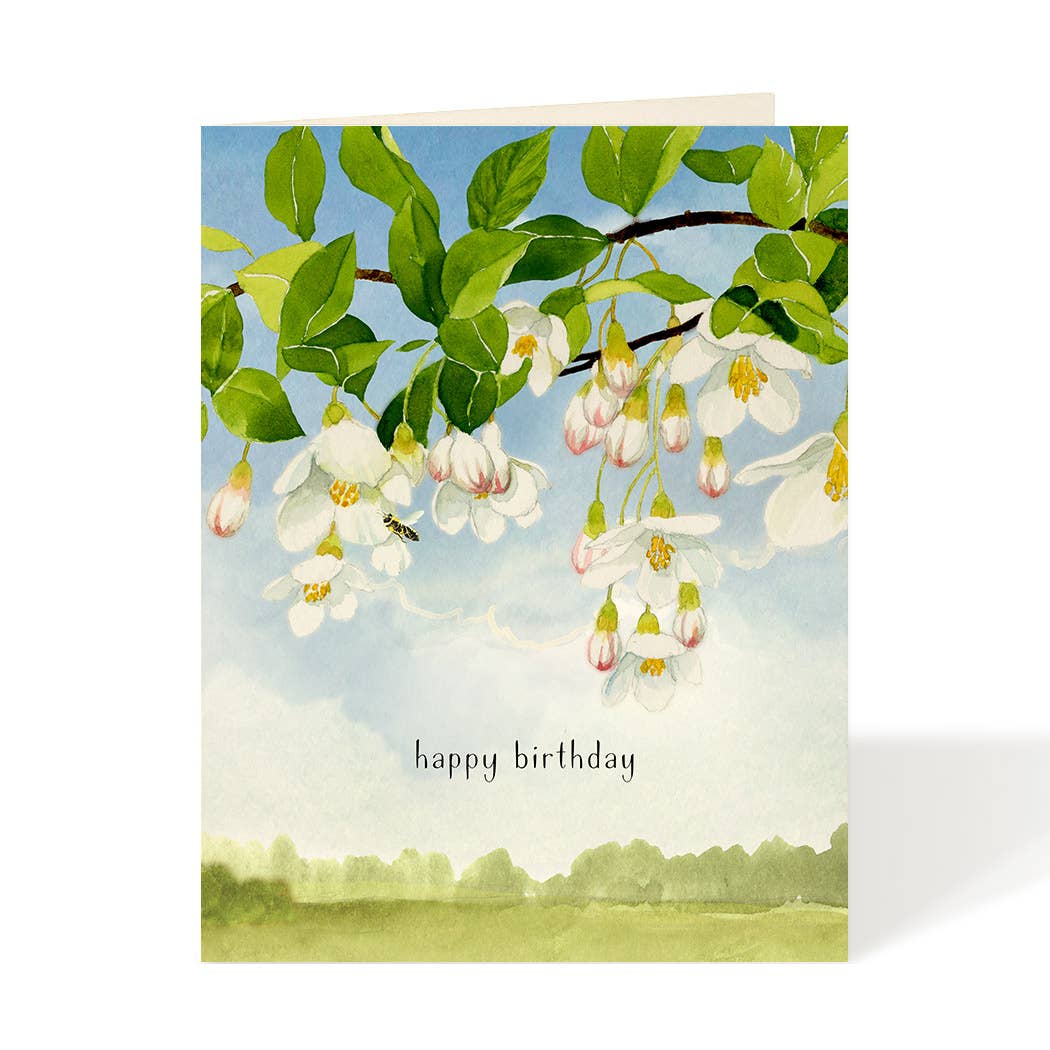 Birthday Snowbells - Birthday Greeting Card