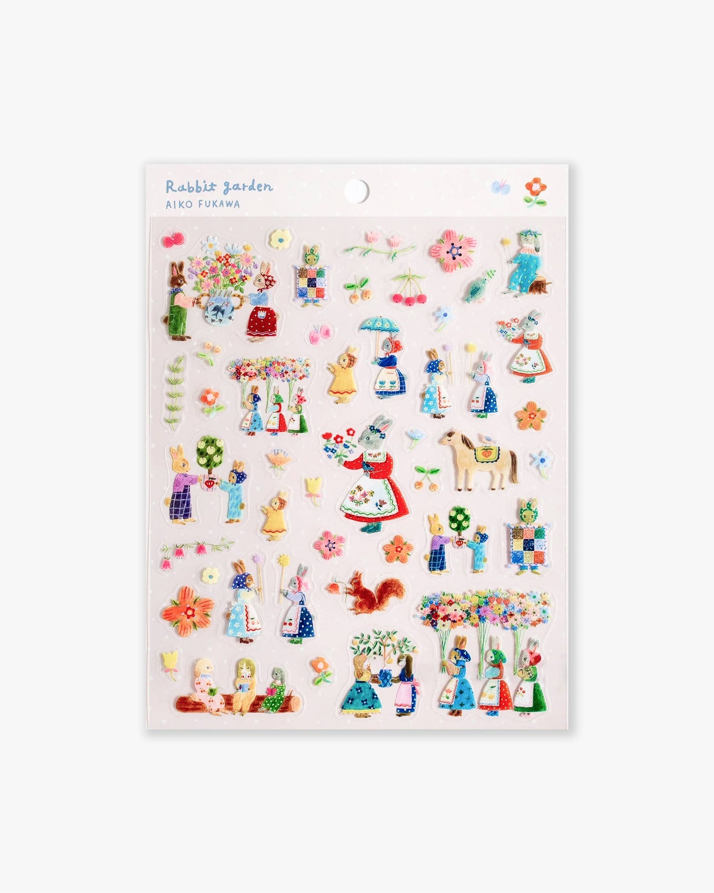 Clear Sticker Sheet - Rabbit Garden