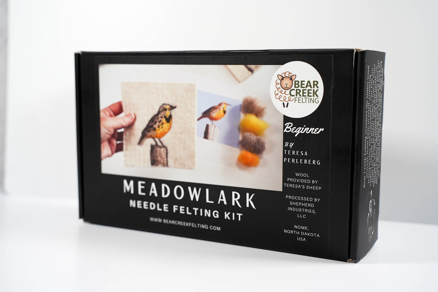 Meadowlark Painting with Wool Needle Felting Kit