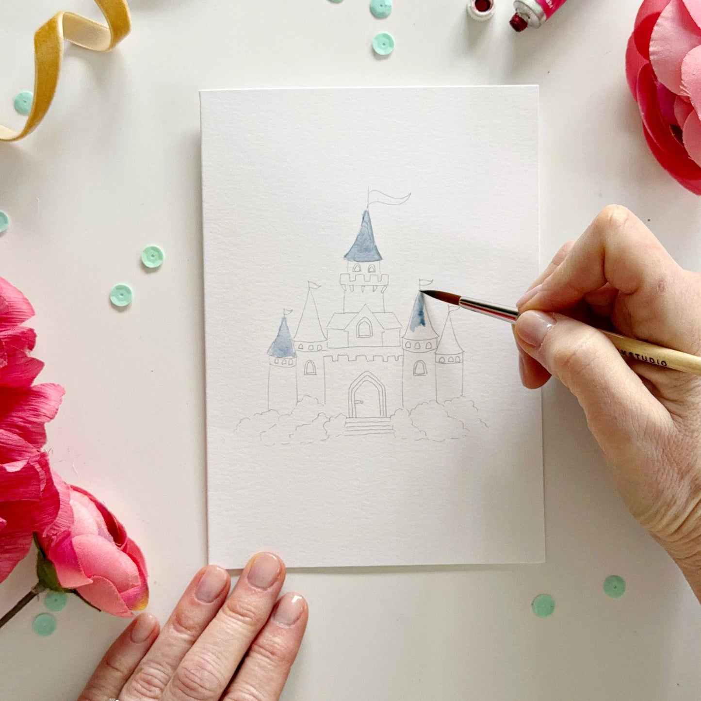 Fairytale Paintable Notecards