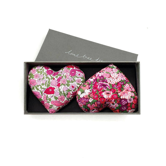 Box of 2 Lavender Hearts - Heart and Soul