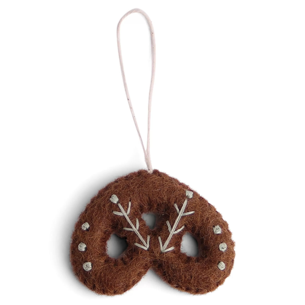Gingerbread Pretzel Ornament - Gry & Sif