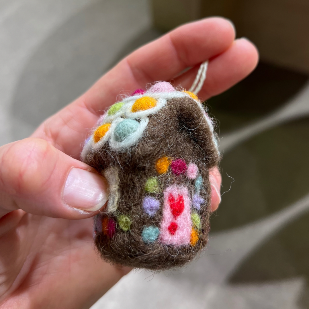 Mini Gingerbread House Ornament - Gry & Sif