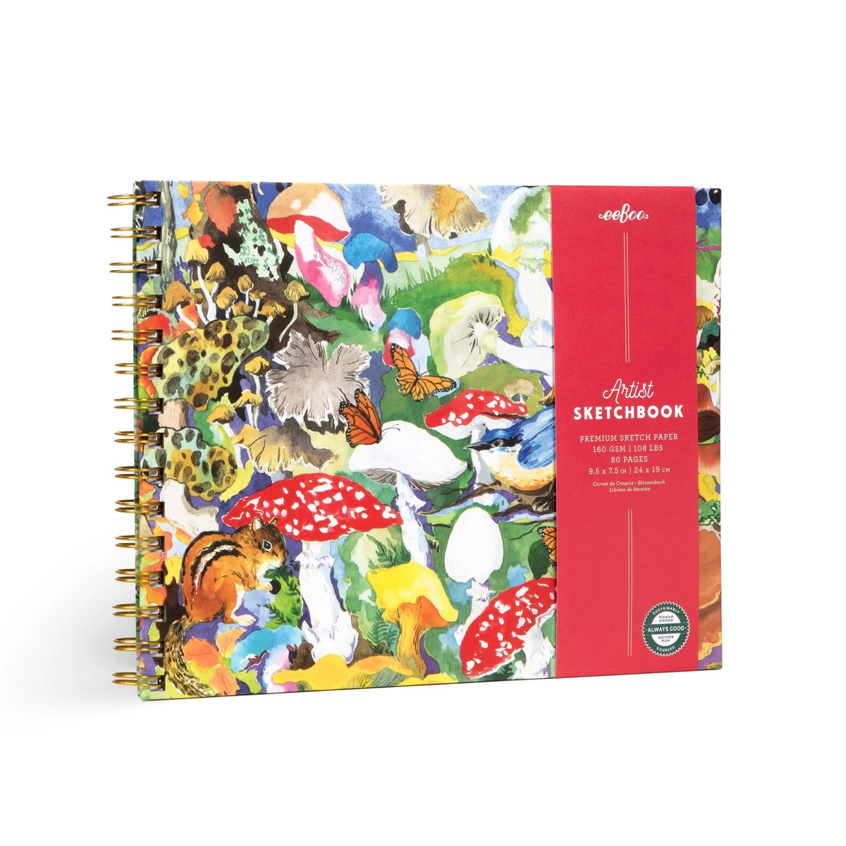 Mushroom Hardcover Artist Sketchbook