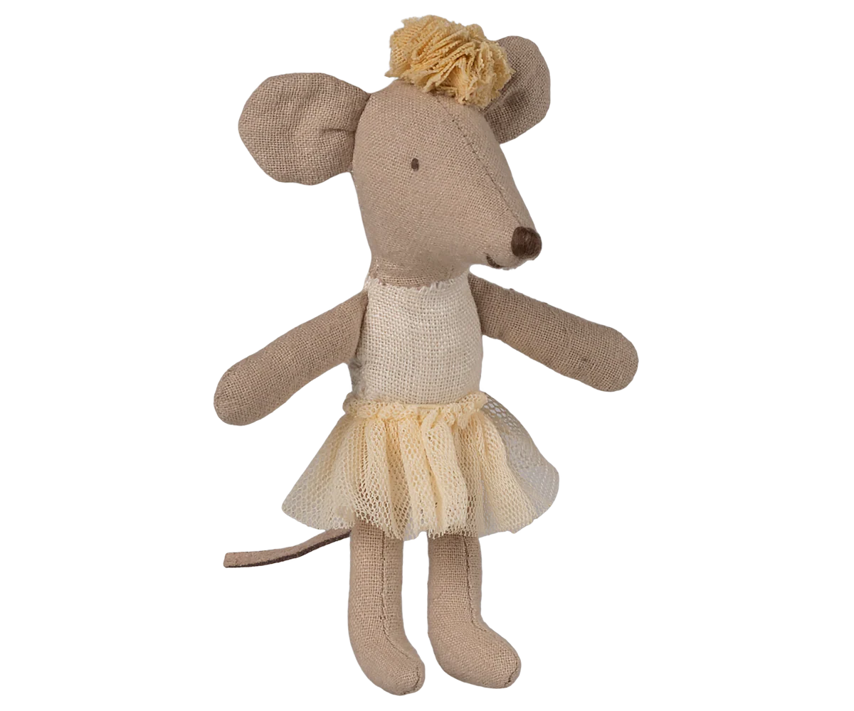 Ballerina Mouse Little Sister - Off White - Maileg
