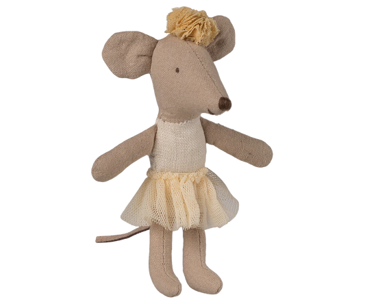 Ballerina Mouse Little Sister - Off White - Maileg