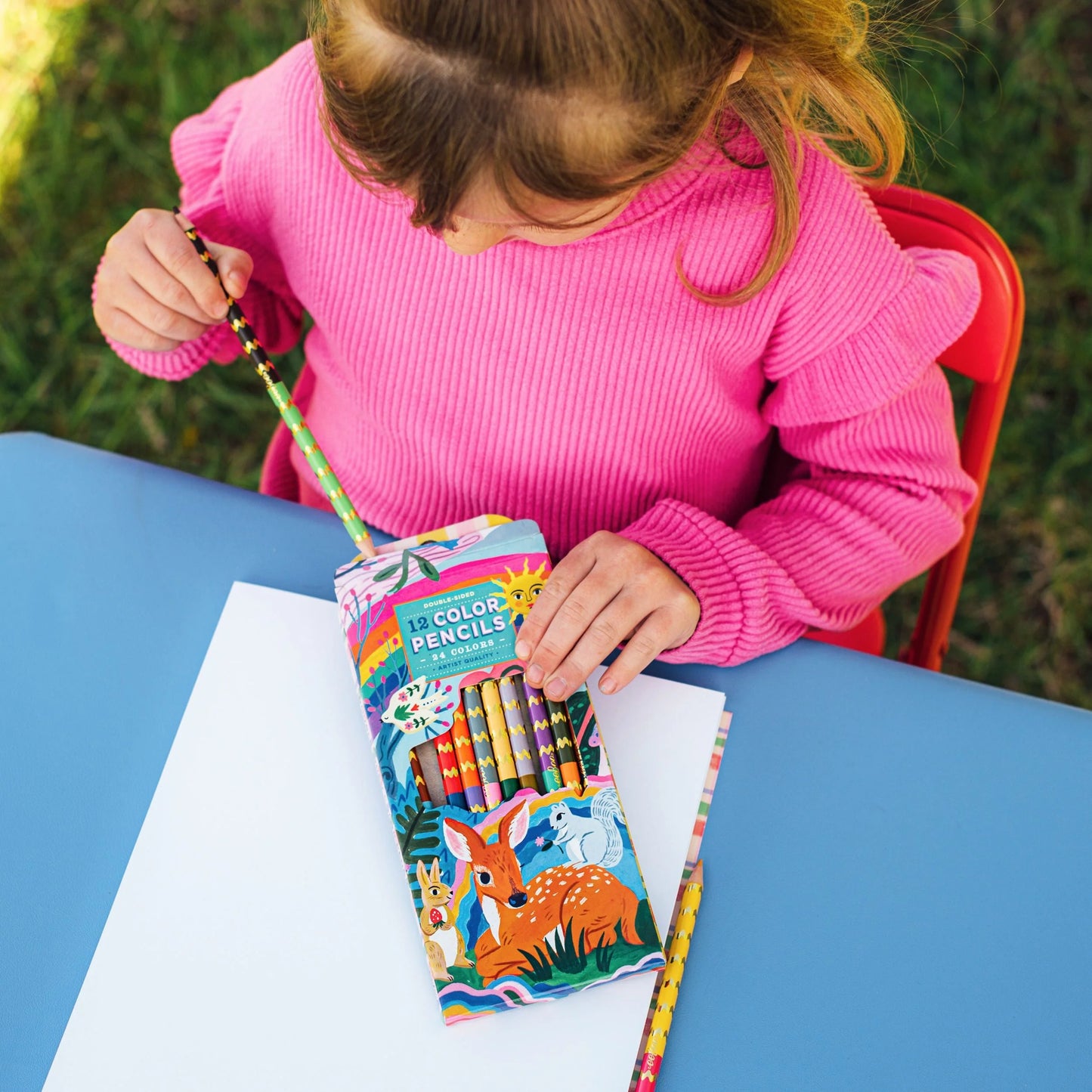 Fawn & Sun 12 Double Sided Pencils