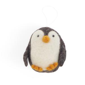 Penguin Ball Wool Ornament