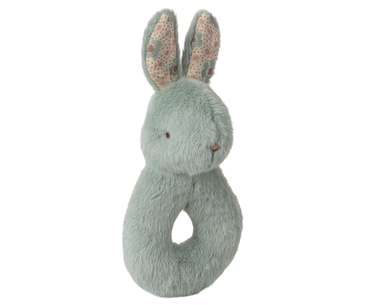 Rabbit Rattle Set, Mint