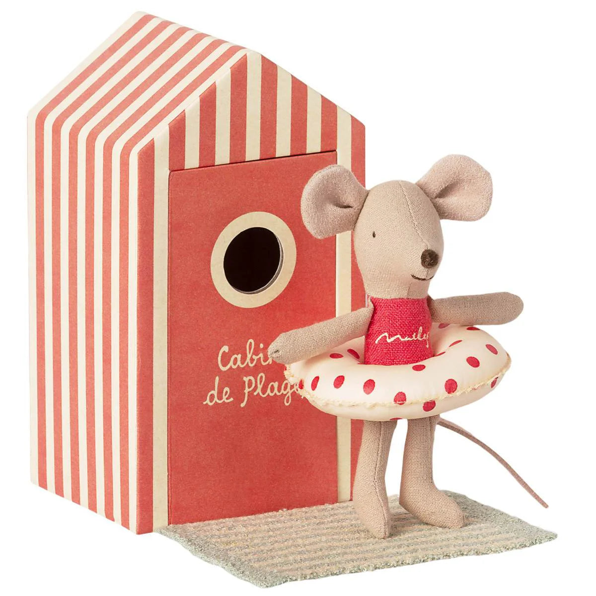 Red Cabine de Plage Little Sister Beach Mice